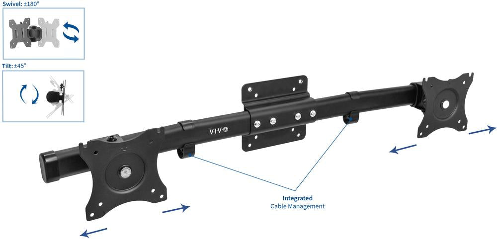 VIVO Dual VESA Bracket Adapter, Horizontal Assembly Mount for Monito –  Erie Medical Supplies