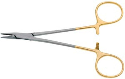 HALSEY Needle Holder, serrated, 5-5&1/8" TC (Right or Left)