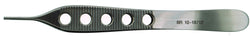 ADSON Dressing Tissue Suture Forceps, 1x2 teeth, w/ serrated tying platform, lightweight fenestrated handles, 4¾"