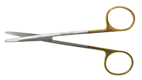 BR08-31412 - KILNER (RAGNELL) Undermining Scissor, curved, serrated, flat tips, 4¾" TC