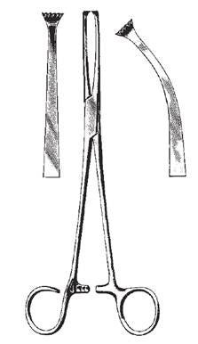 COLVER Tonsil seizing Forceps, (straight OR curved), 7½"