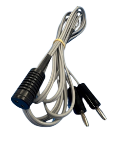 52005-46 Dual Banana ESU End and 2-Pin Instrument Plug End *BIPOLAR RF-CABLE WITH AESCUULAP / DAVOL / MARINA TWIN PIN INSTRUMENT CONNECTOR AND DUAL BANANA UNIT CONNECTOR