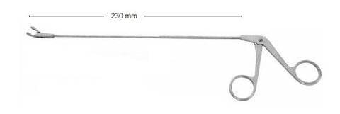 Micro Laryngeal, grasping forceps up, Serr 1.5mm x 8.5mm,
