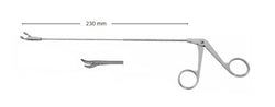Micro Laryngeal, grasping forcep, cvd left, Serr 1.5mm x 8.5mm